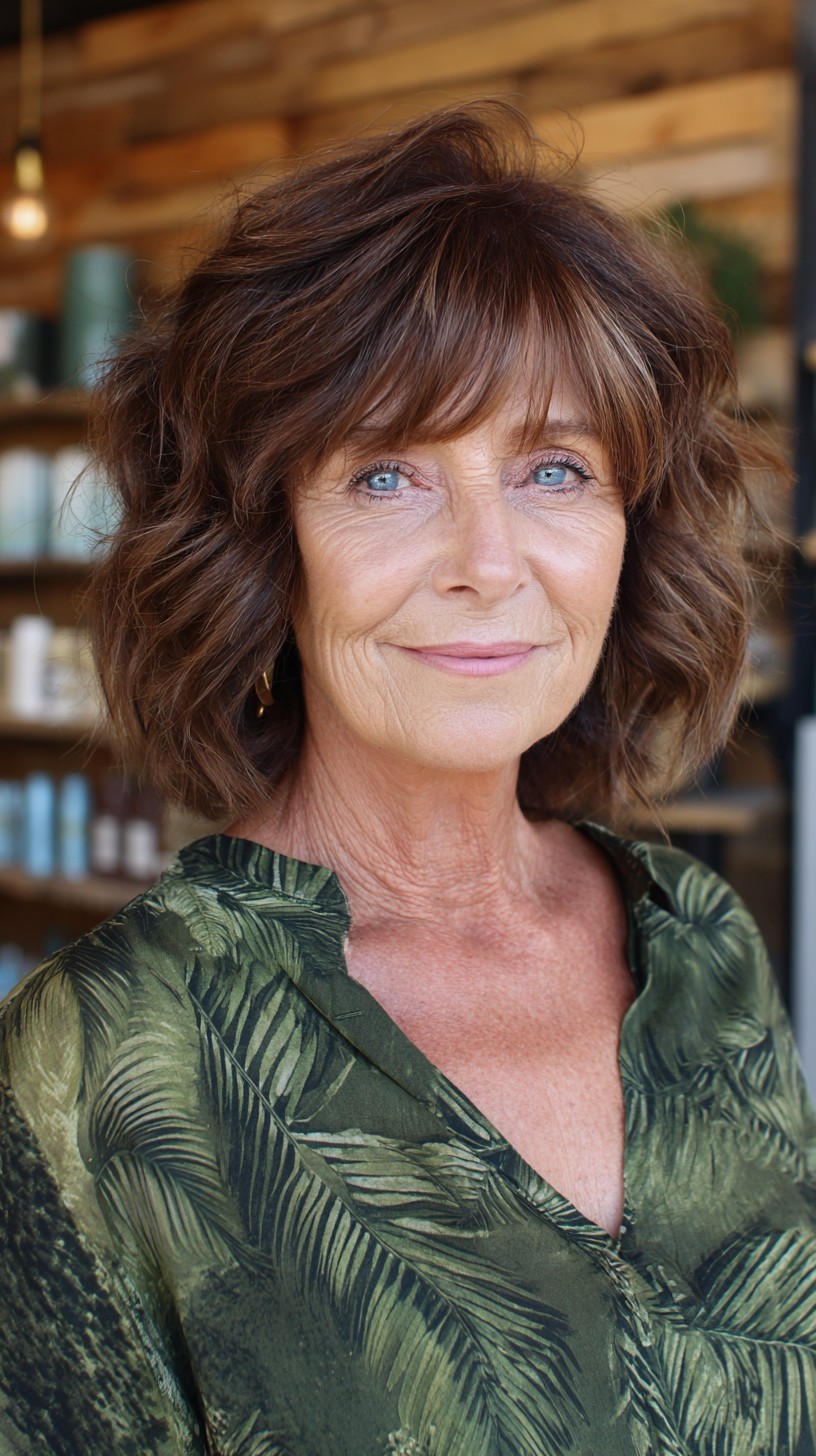 Soft Layered Shag with Face-Framing Fringe