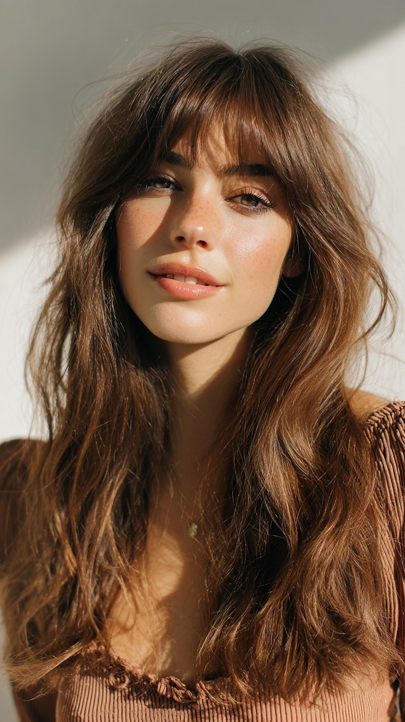 Soft Feathered Long Cut with See-Through Micro Fringe