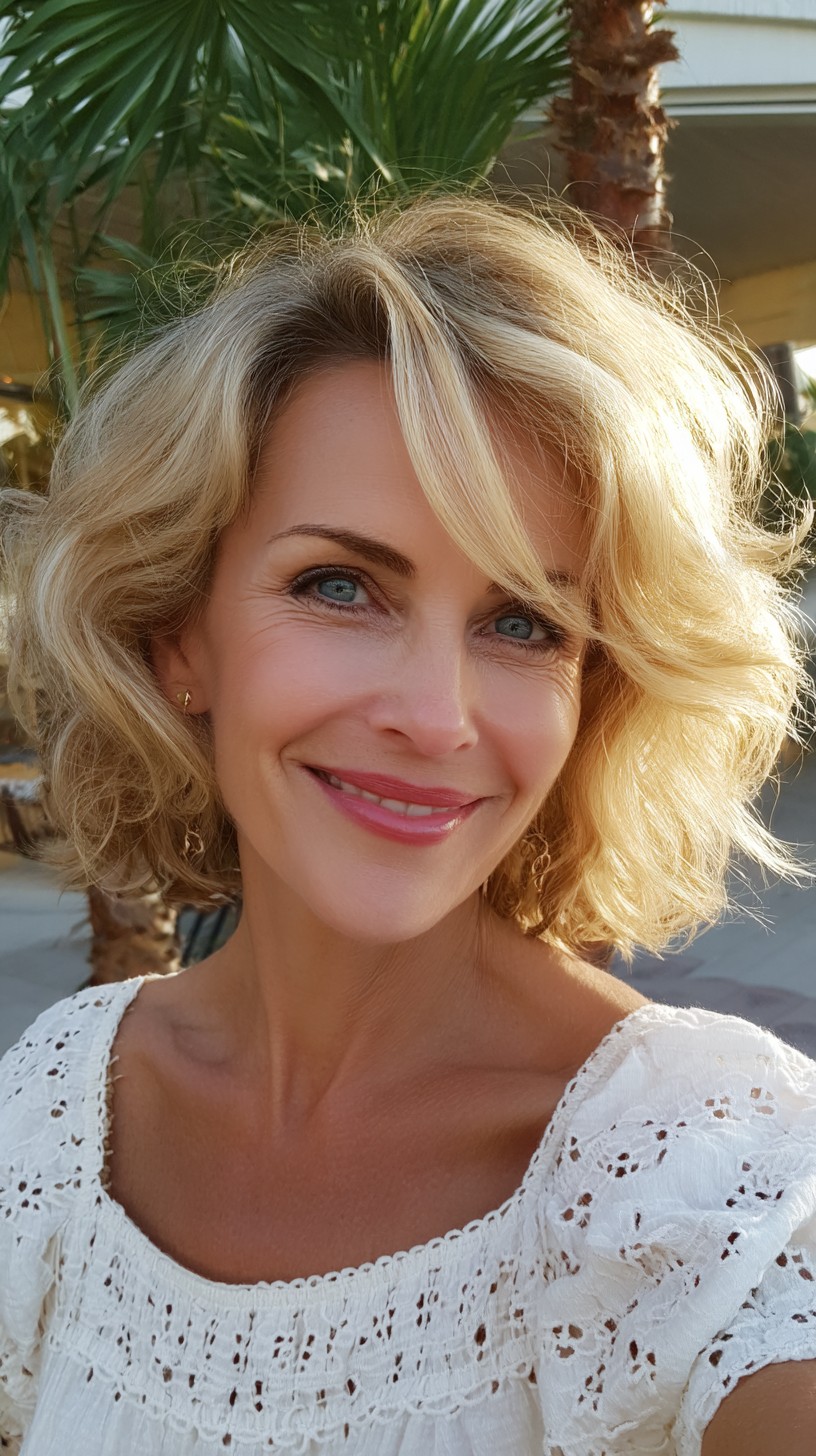 Airy Layered Chin-Length Waves with Soft Side Fringe