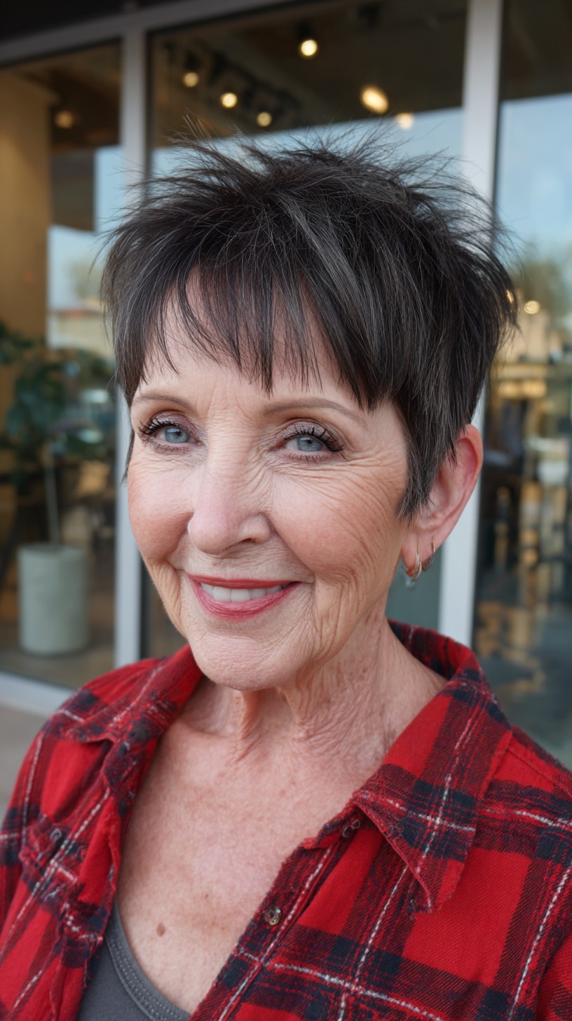 Short Piecey Pixie with Wispy Micro-Fringe