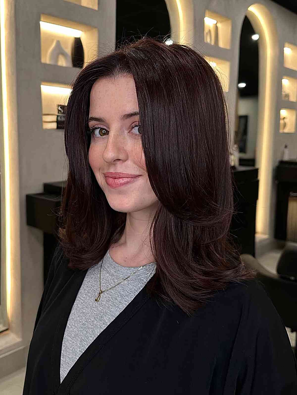 Chic Long Bob with Subtle Layers