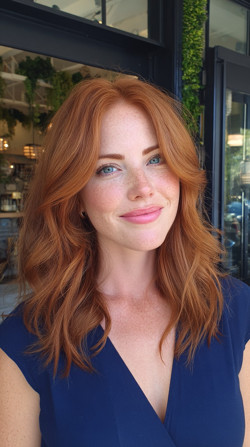 Copper Curtain-Framed Mid-Length Waves