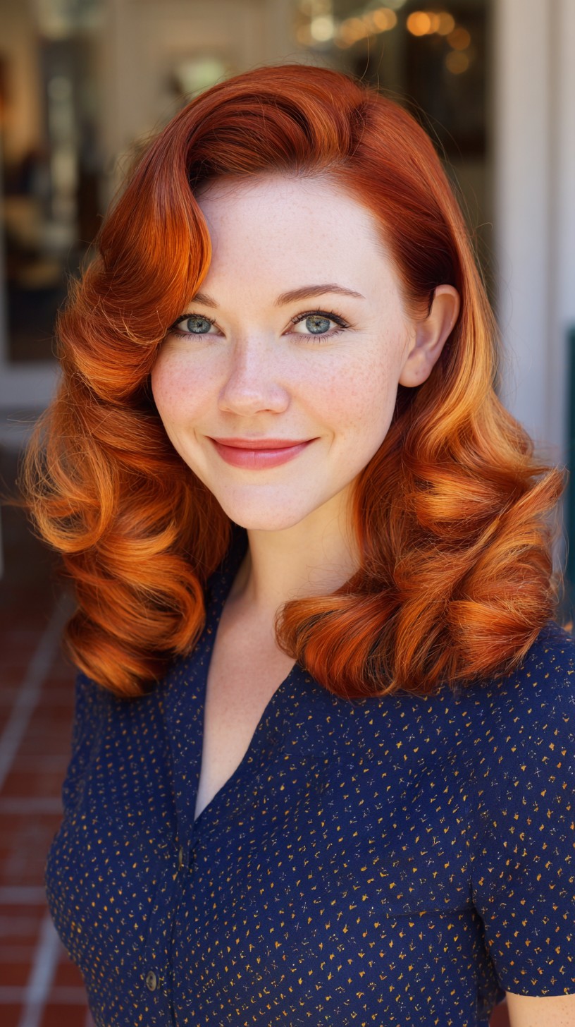 Copper Sculpted Side-Swept Waves with Soft Interior Layers