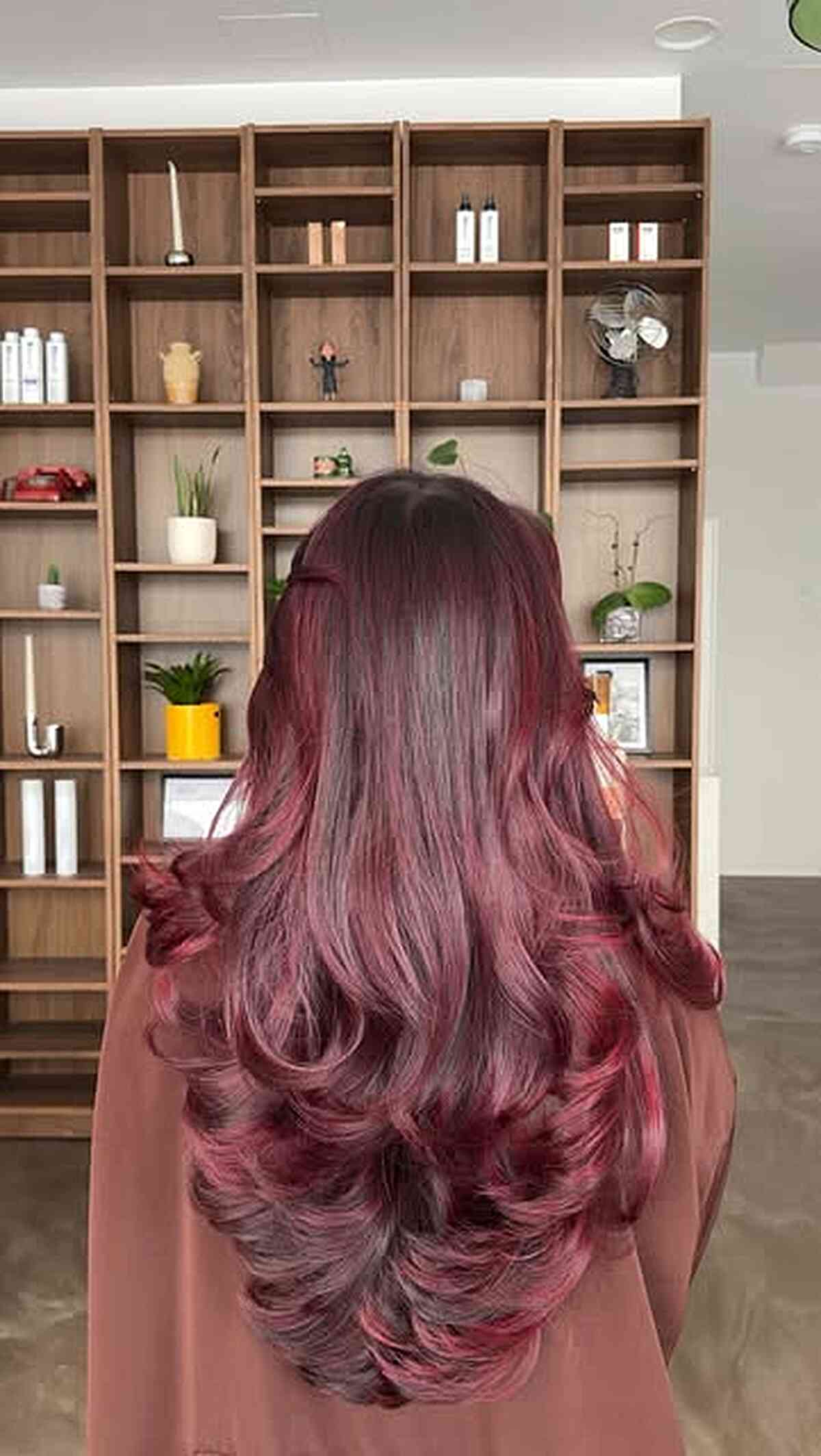 Elegant Deep Black Cherry Melt with Luxurious Layers