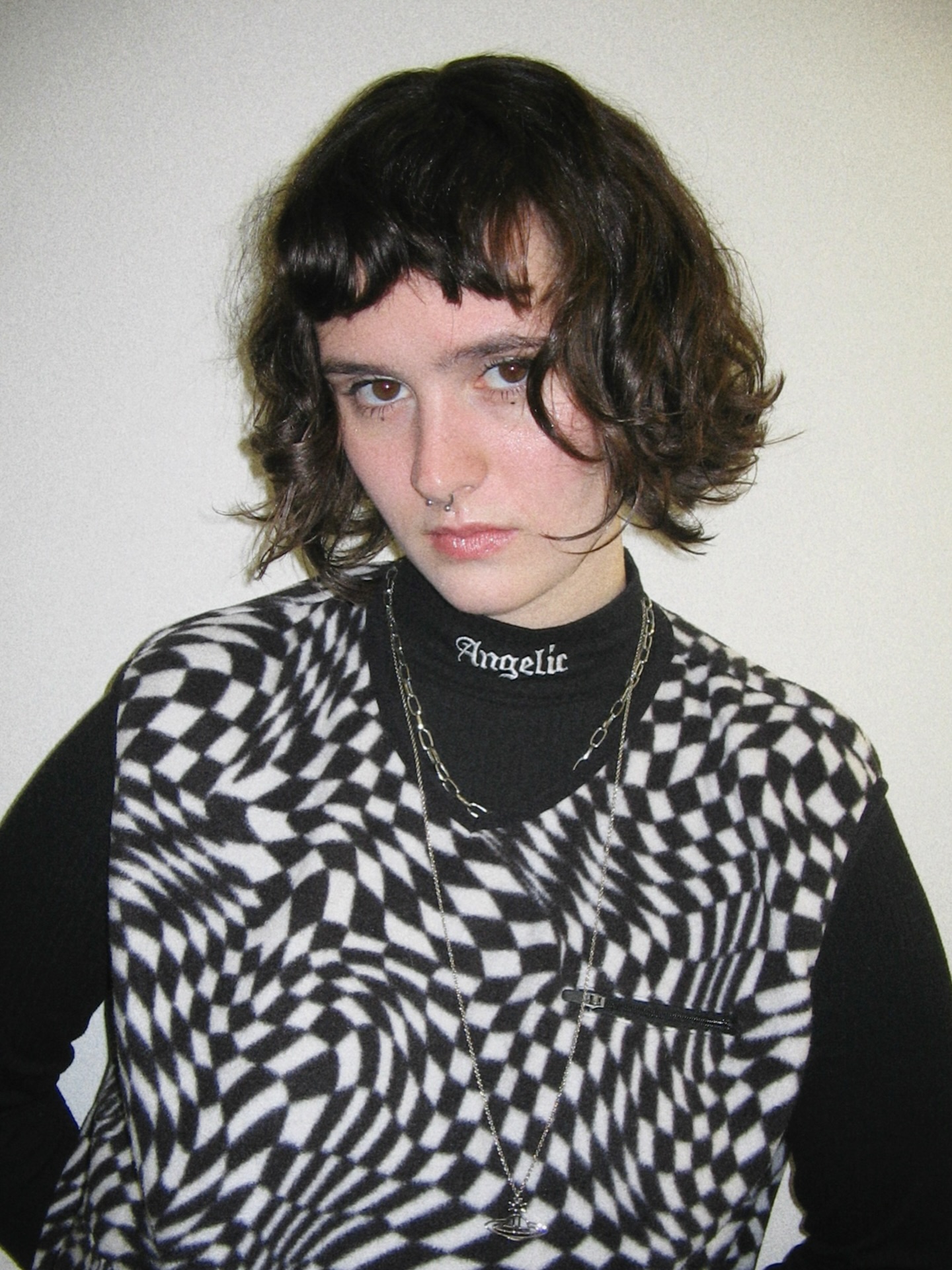 Choppy Chin-Length Bob with Micro-Scalloped Fringe