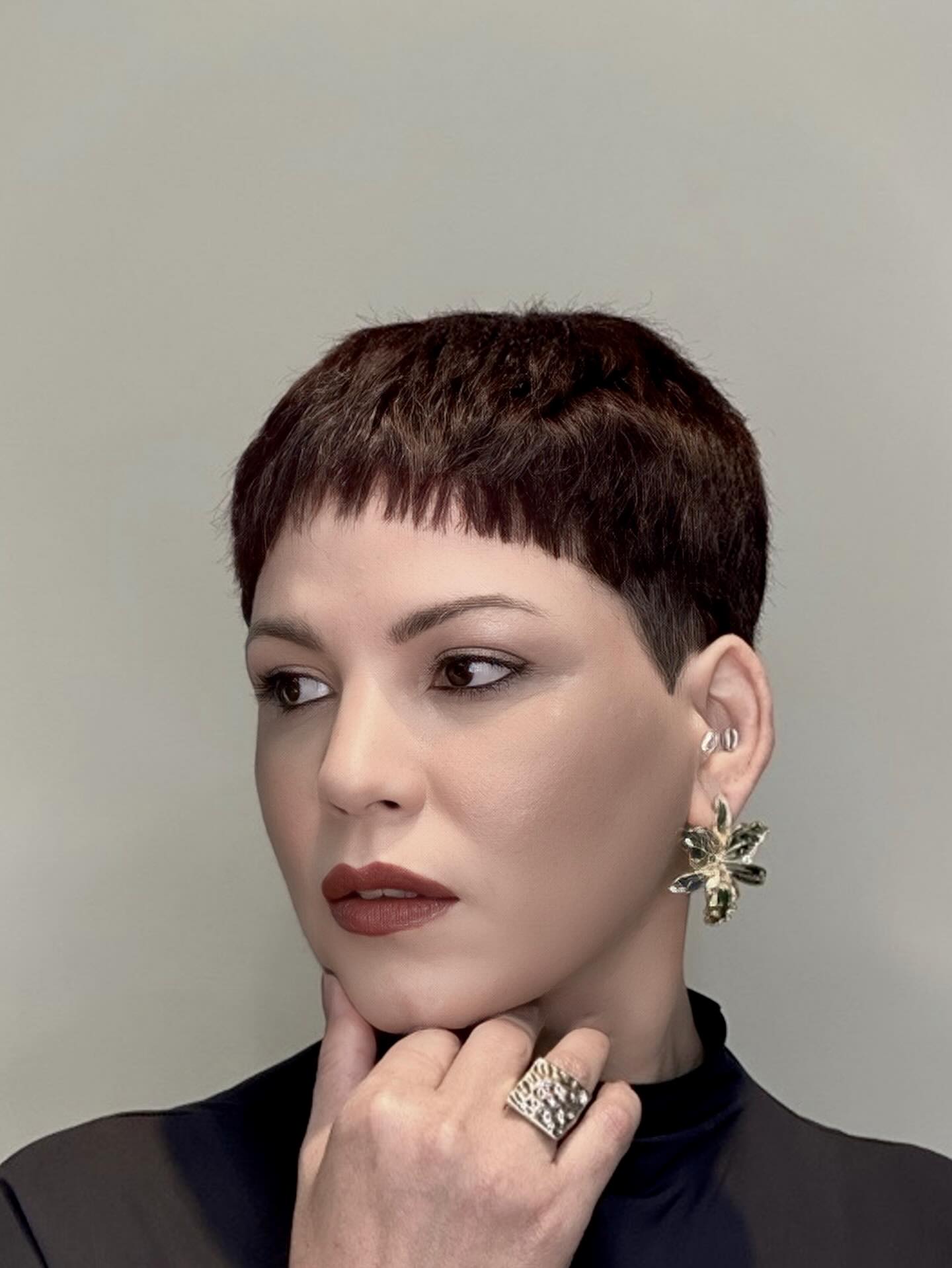 Close-Cut Micro Pixie with Choppy Micro-Bangs