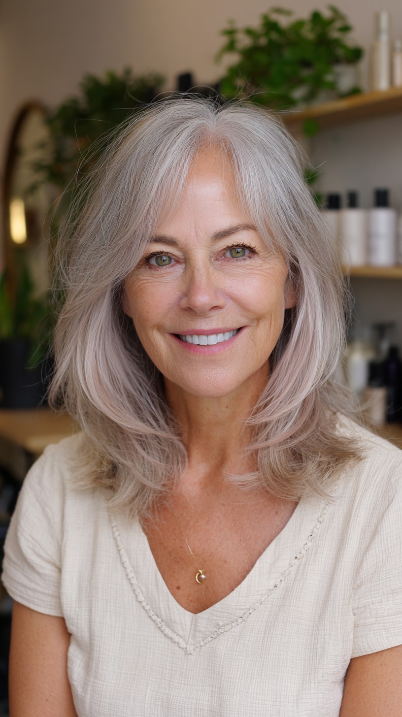 Mid-Length Feathered Layers with Root-Softened Center Part