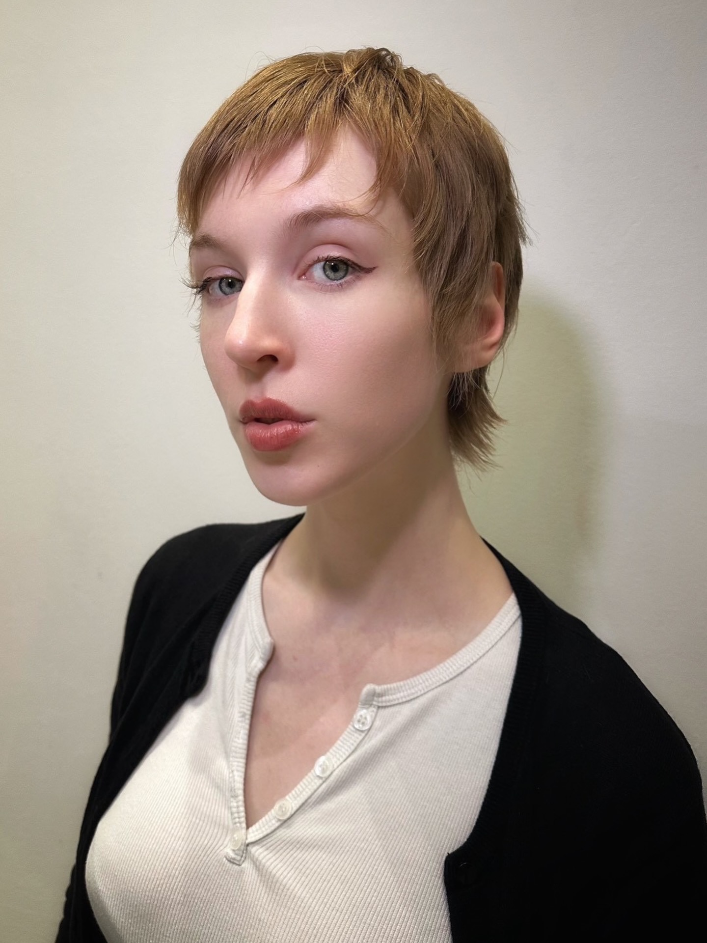 Piecey Pixie-Mullet with Micro Fringe and Feathered Disconnected Nape
