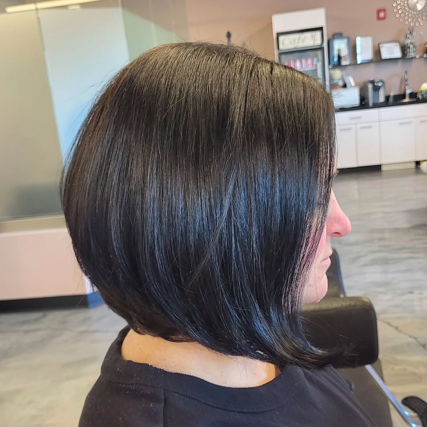 Polished Angled Bob with Subtle Understack