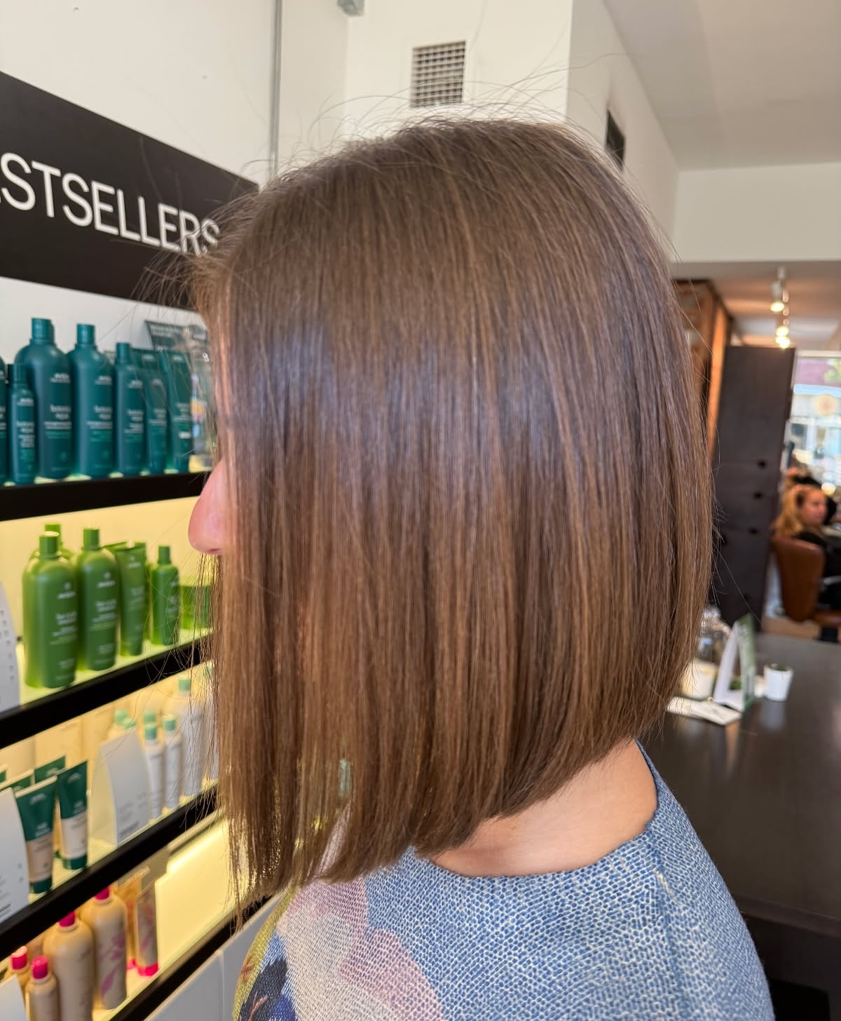 Polished Jaw-Length A-Line Bob with Micro-Pointed Ends