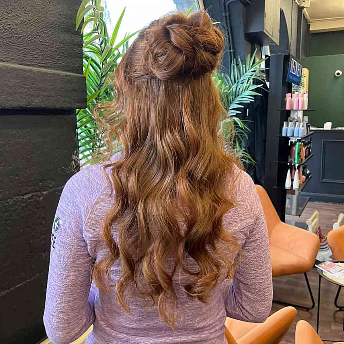 Stylish Half Up Half Down with Loose Waves