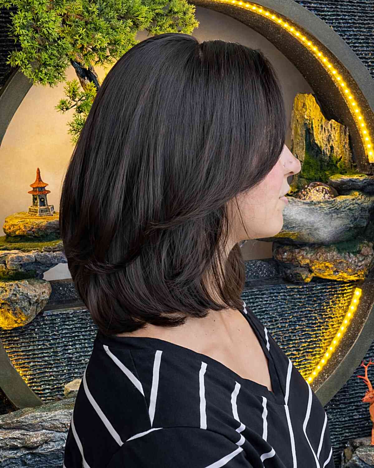 Modern Long Bob with Subtle Layers