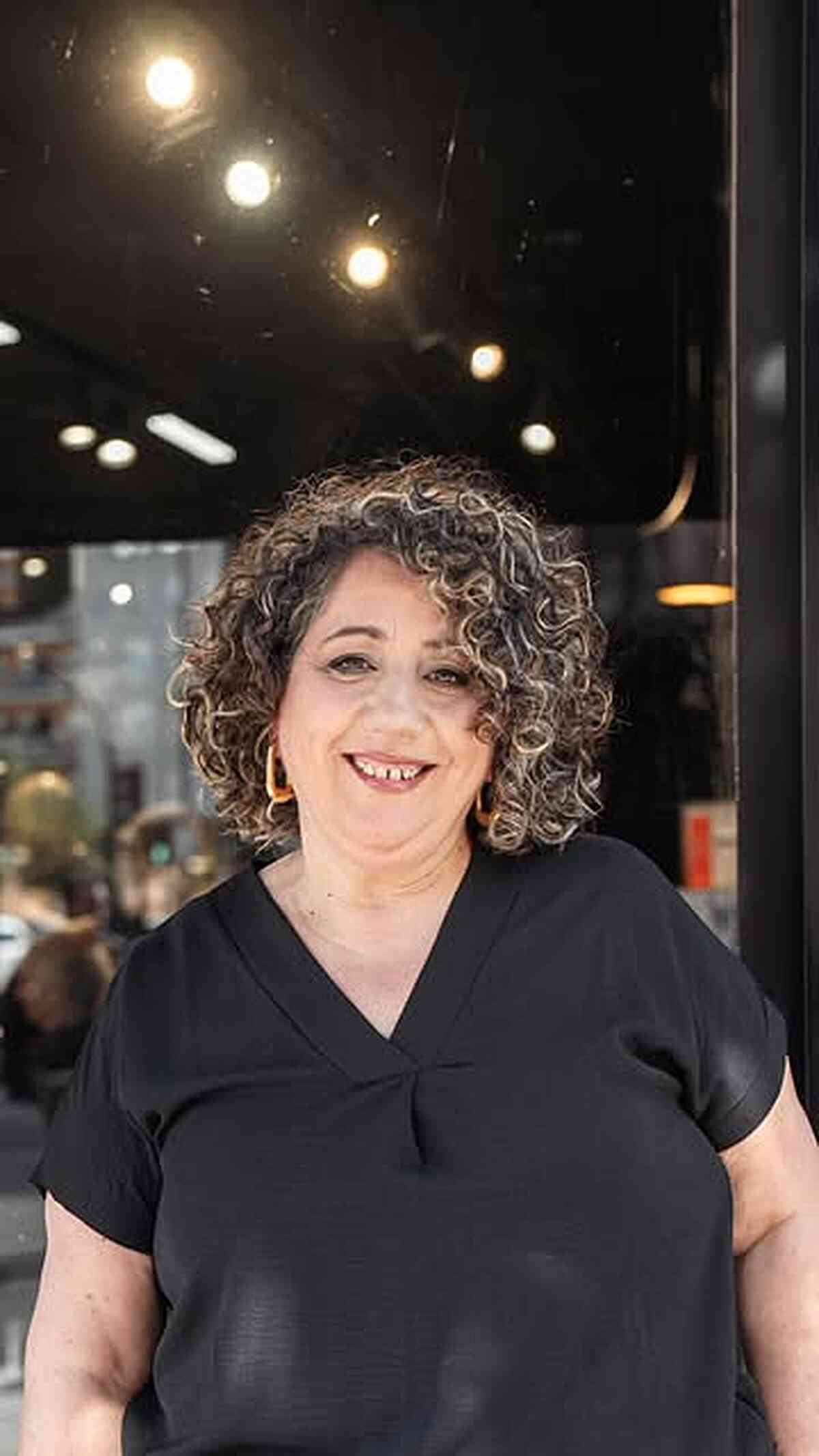 Salted Mocha Curly Bob with Lift
