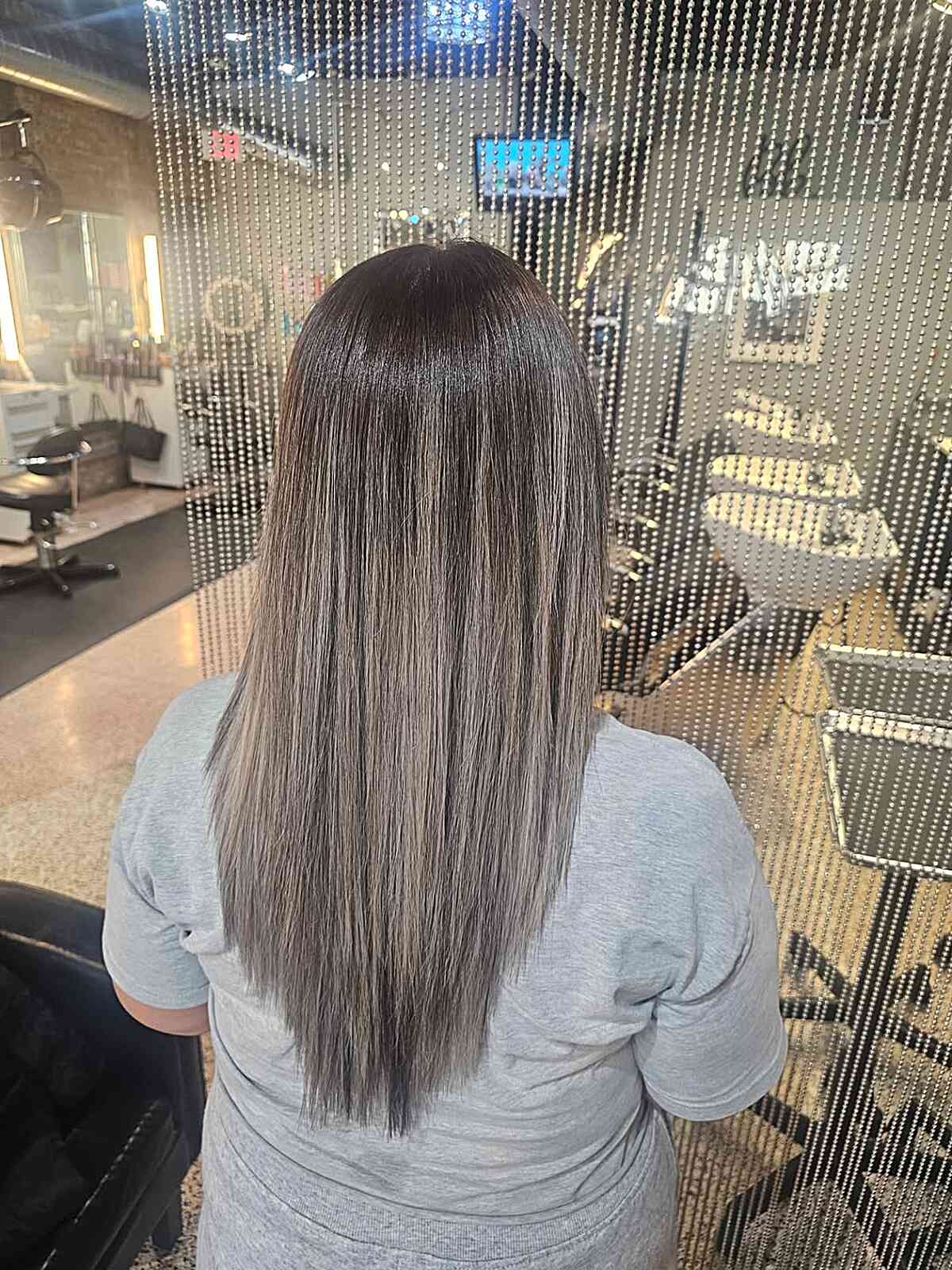 Sleek Long Hair with Subtle Highlights