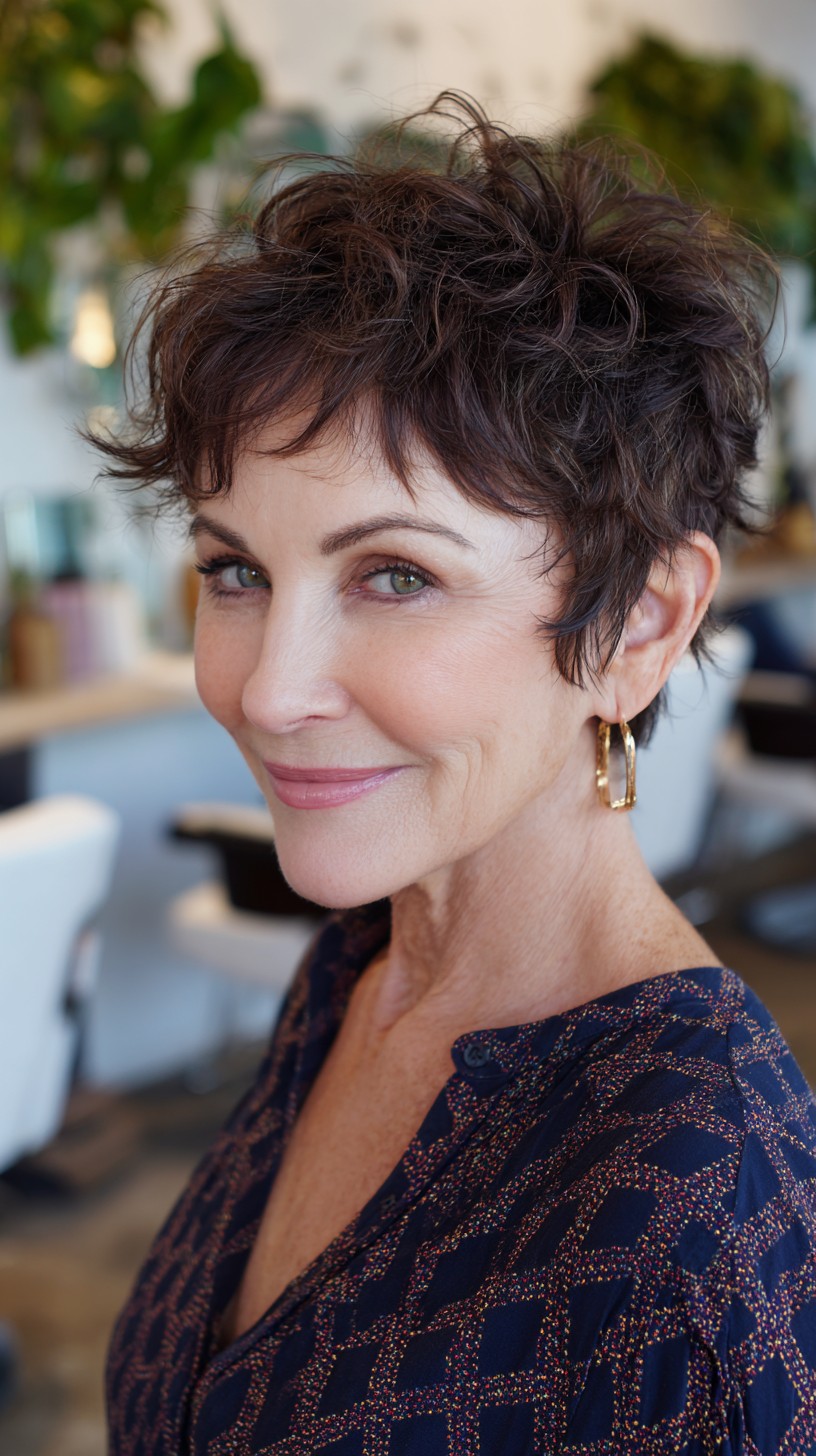 Short Ragged Pixie with Textured Crown