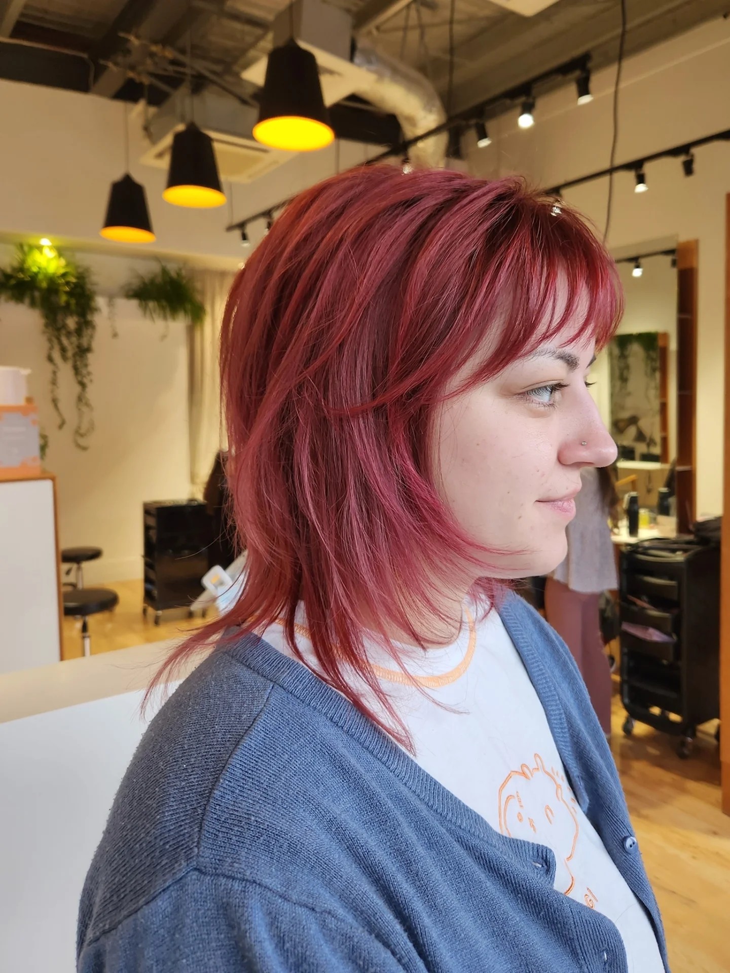 Razor-Cut Short Shag with Feathered Micro Bangs