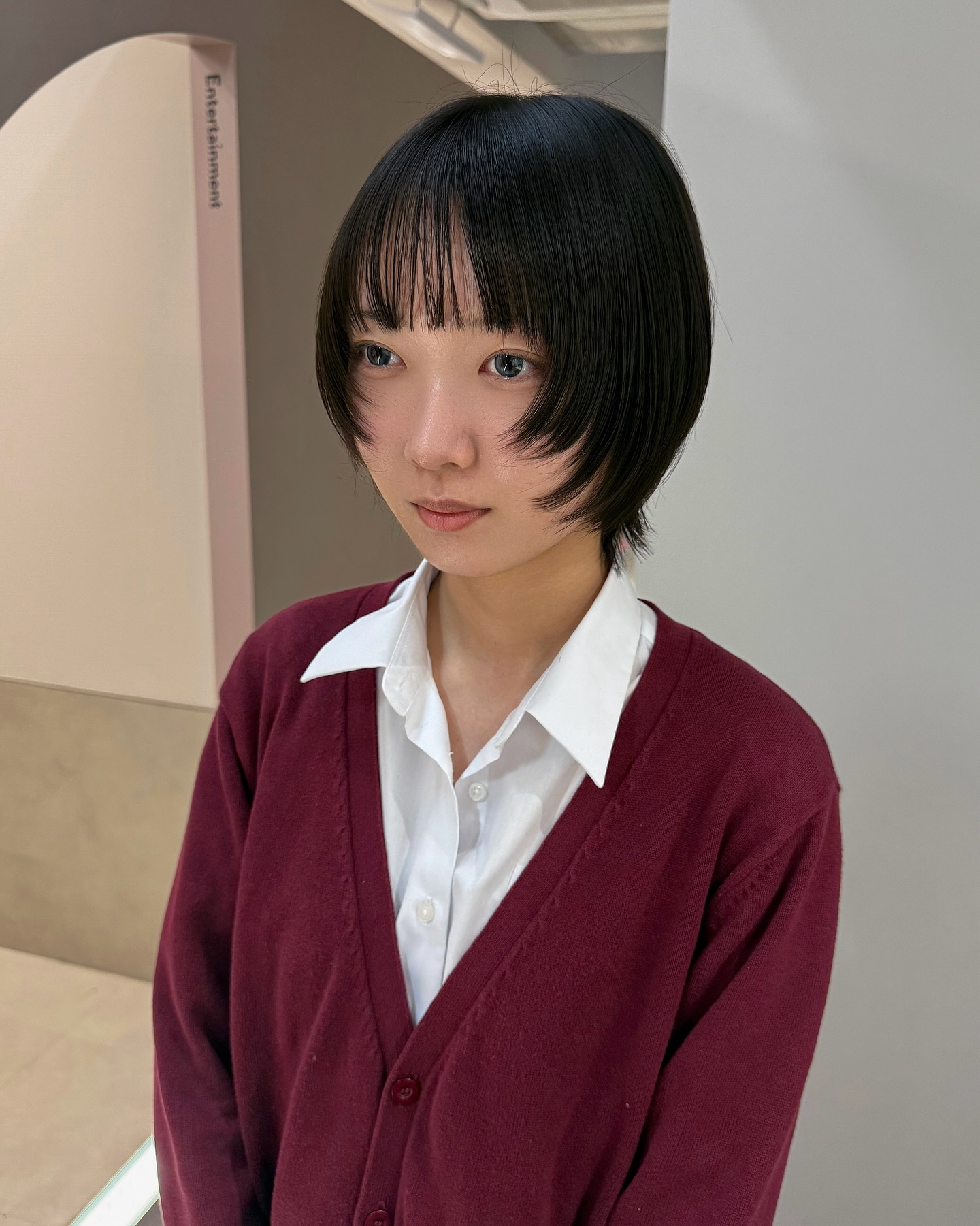 Sculpted Short Bob with Wispy Spaced Micro Bangs