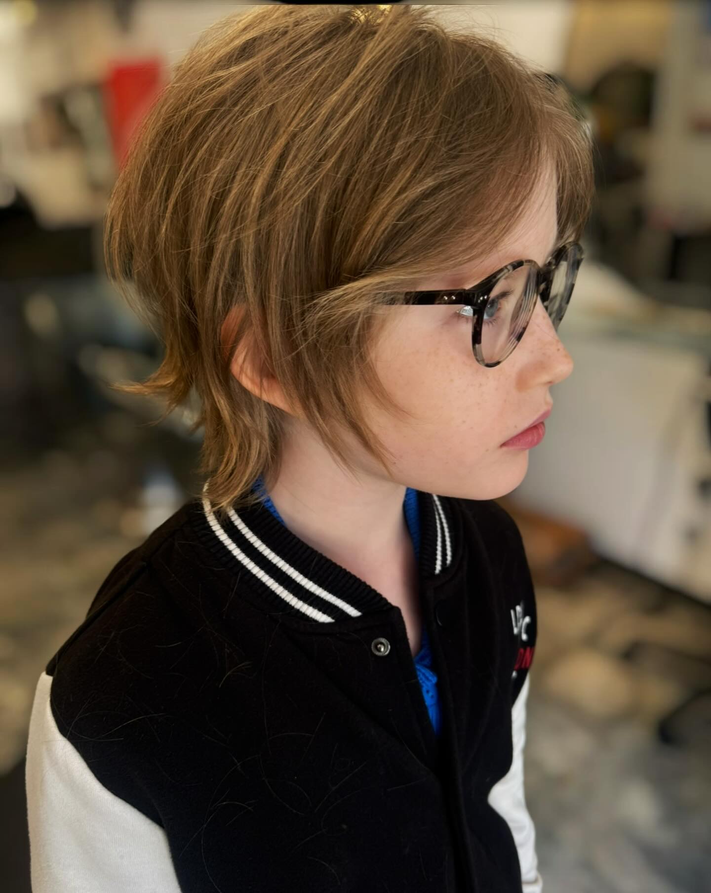 Soft Tousled Short Wolf Cut with Glasses-Friendly Fringe