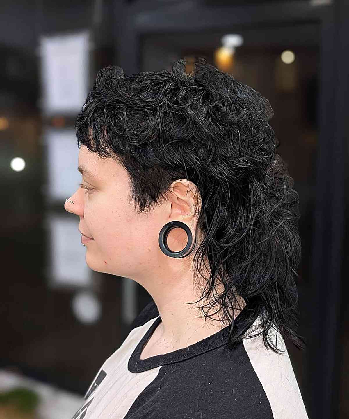 Modern Textured Mullet with Soft Waves