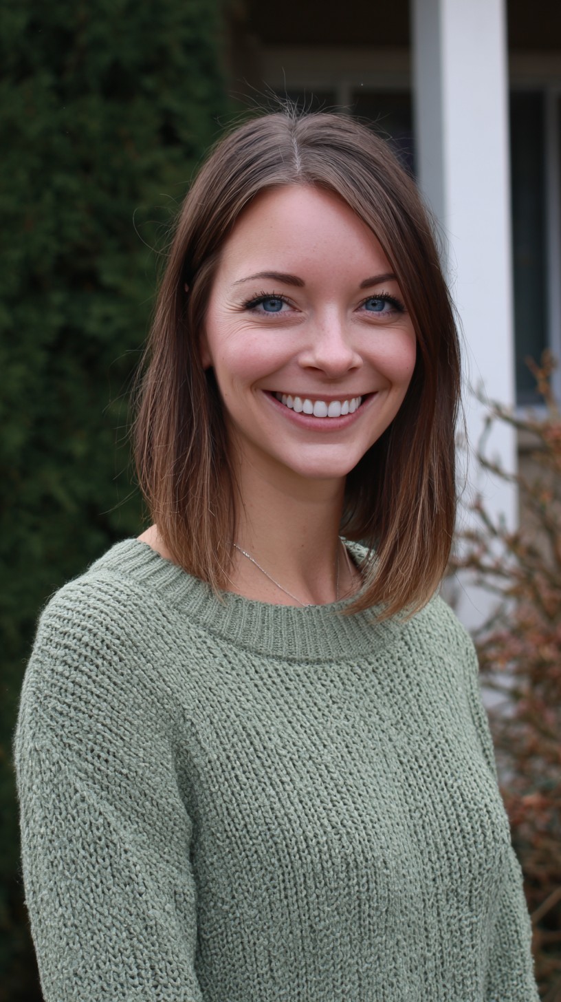 Angled Collarbone Lob with Soft Interior Layers