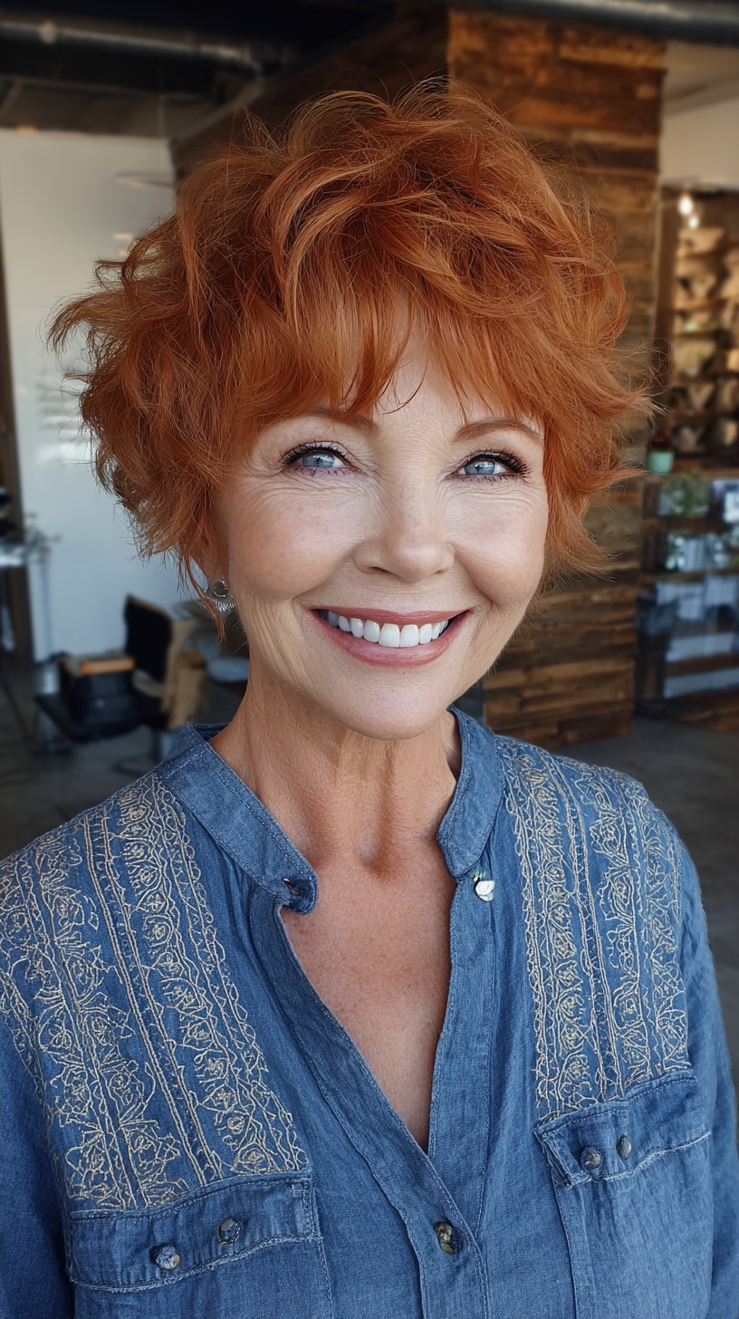 Warm Copper Textured Pixie-Bob with Lifted Crown