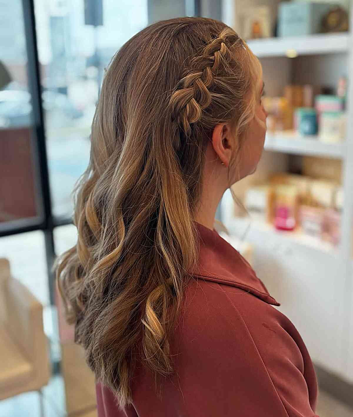 Elegant Long Hair with a Braided Accent