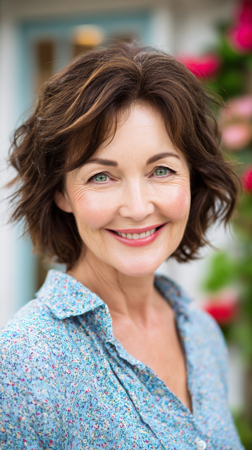 Soft Textured Jaw-Length Bob with Face-Framing Micro-Layers