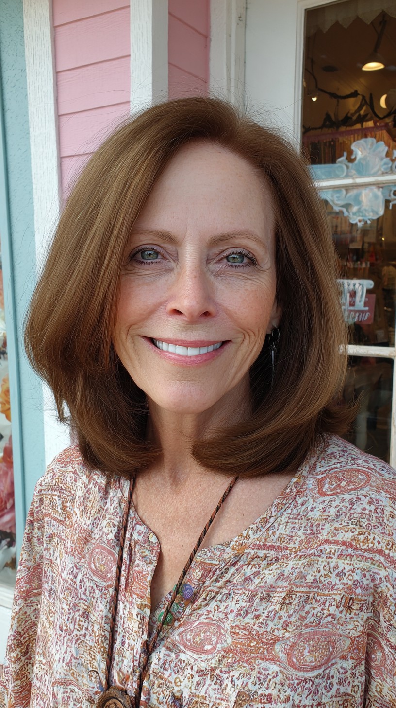 Mid-Length Rounded Bob with Under-Stack and Side Sweep