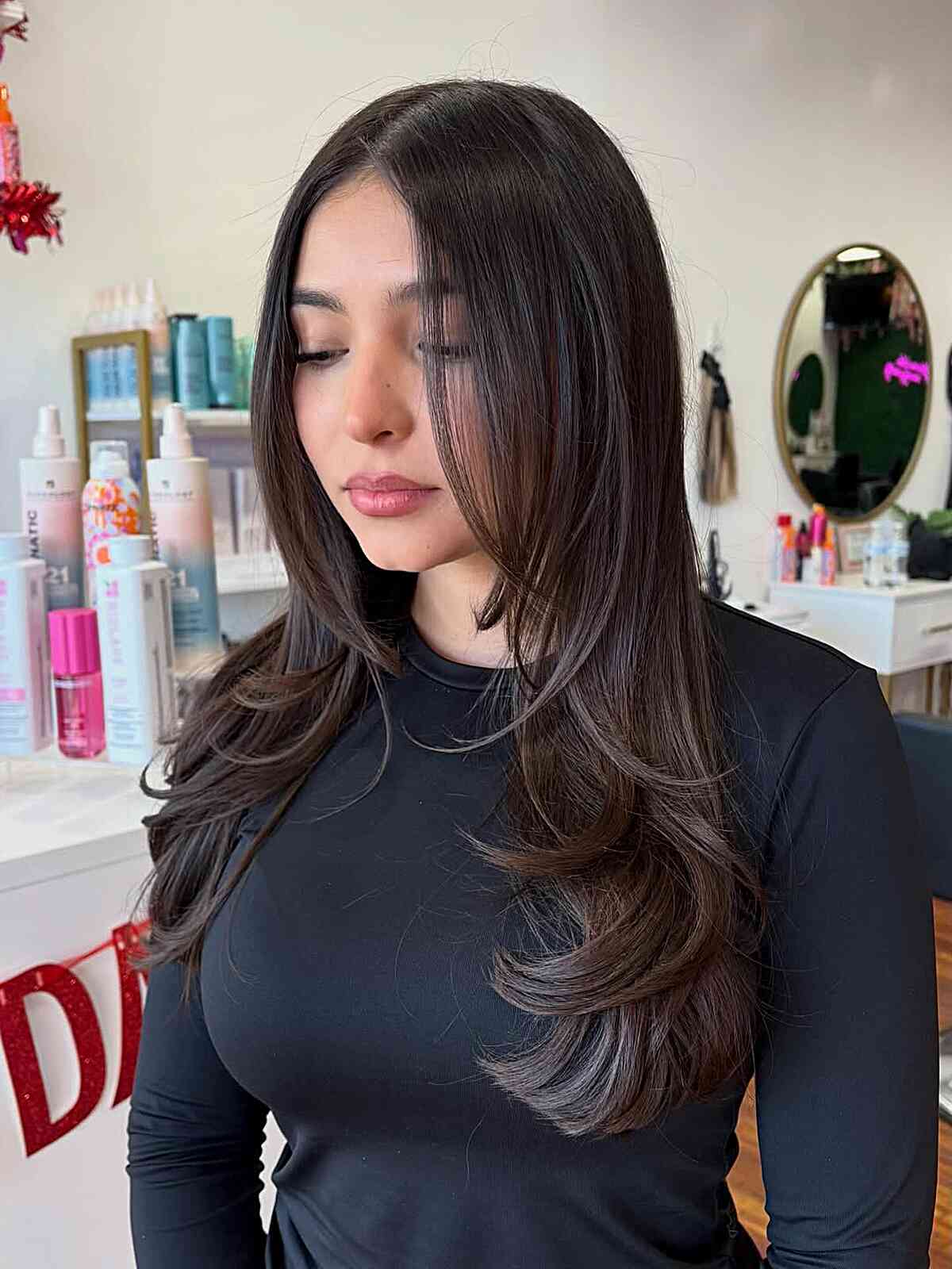Sleek Long Blowout with Soft Waves