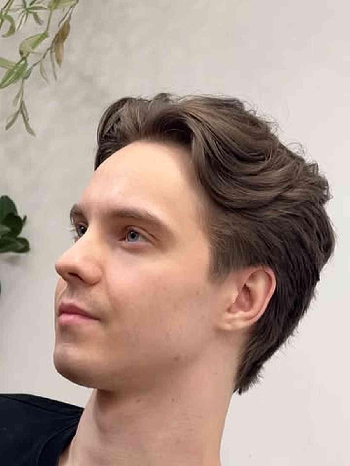 Textured Side-Parted Gentleman’s Cut