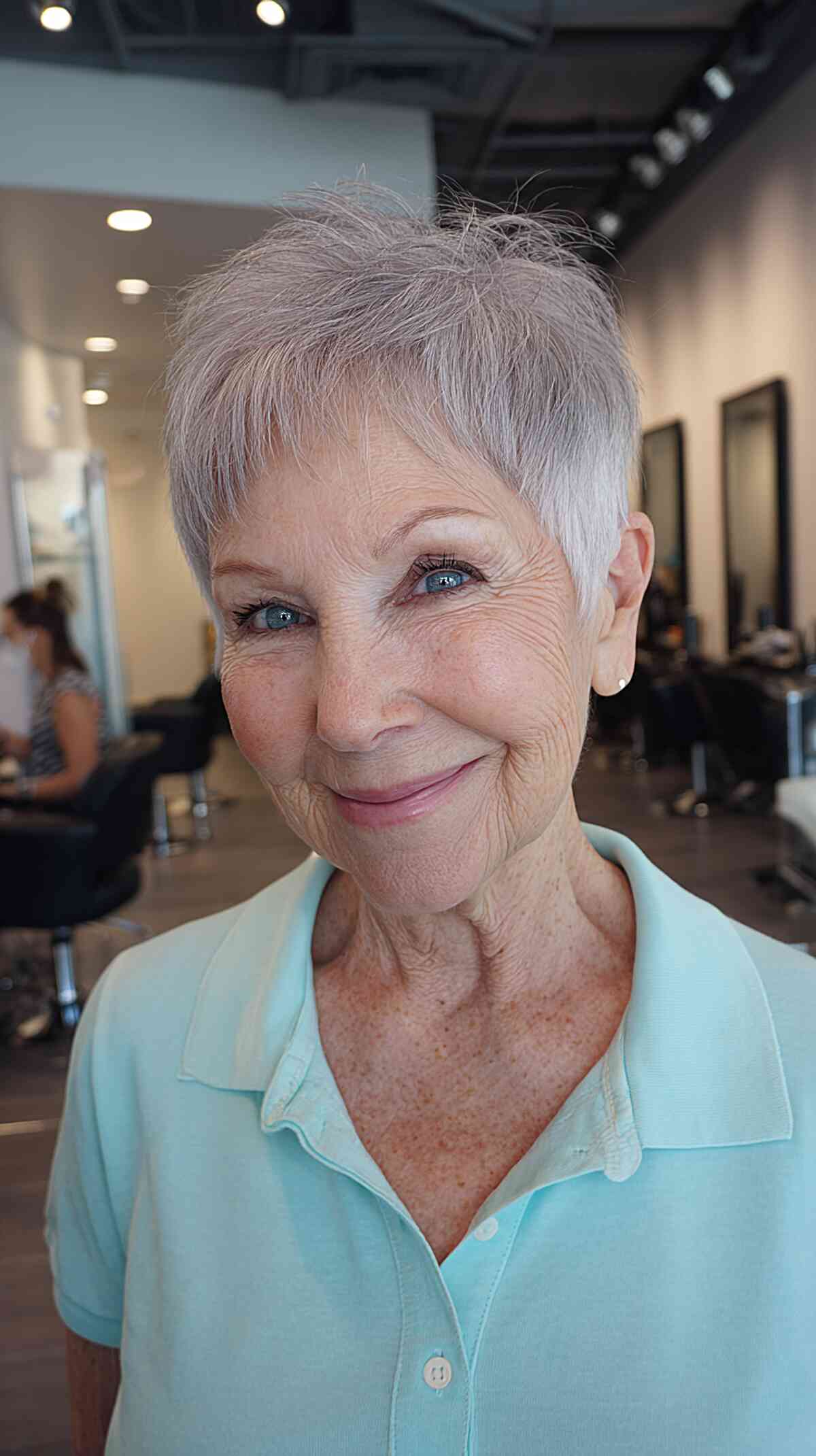 Modern Textured Short Pixie Cut