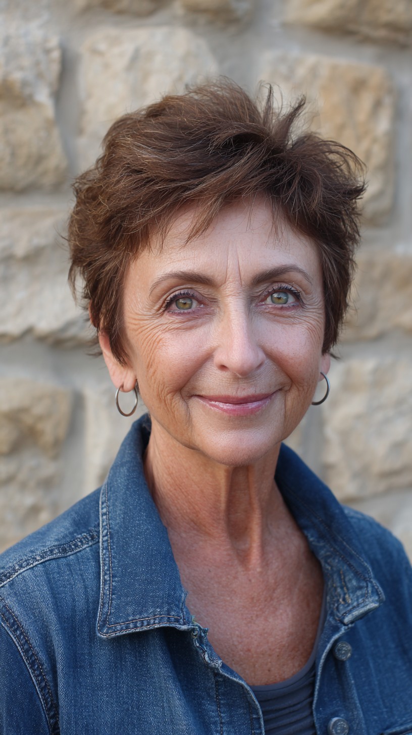 Short Feathered Pixie with Crown Lift and Soft Micro-Texture