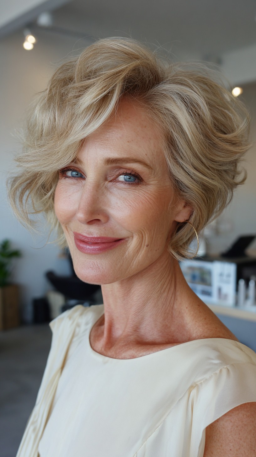 Soft Stacked Blonde Pixie-Bob with Lifted Crown