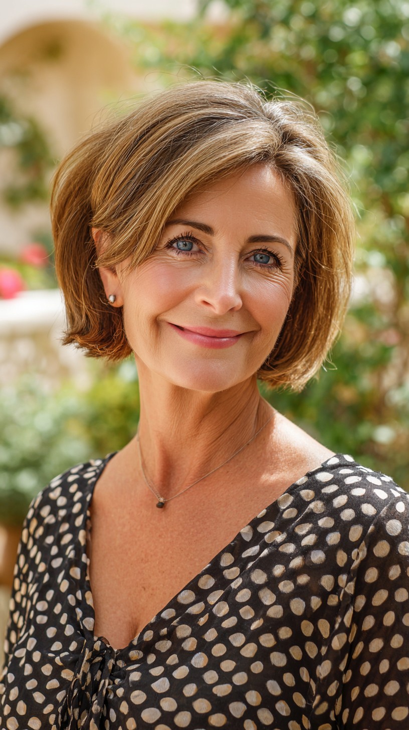 Soft Side-Part Textured Bob with Face-Framing Layers