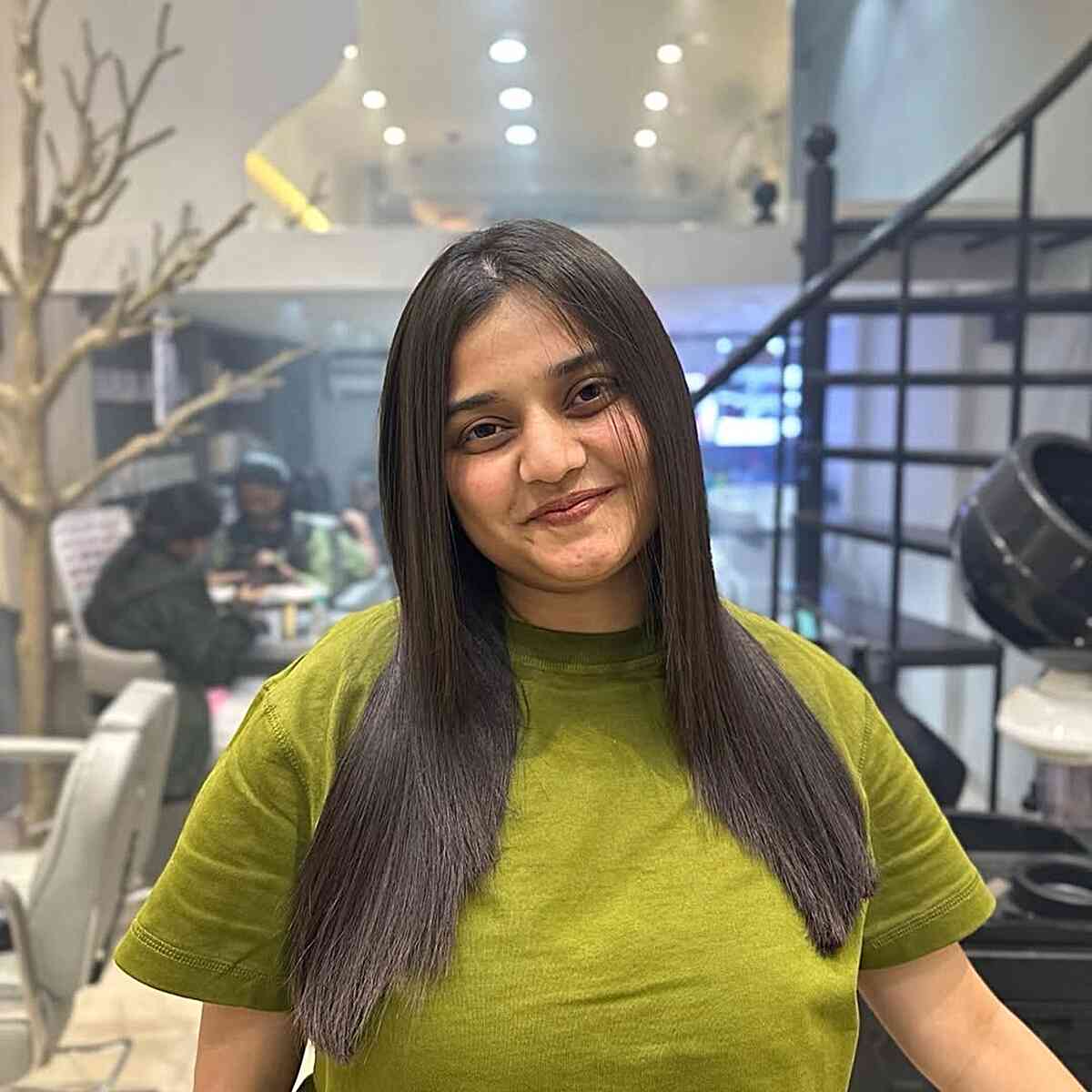 Sleek Long Brunette Layers
