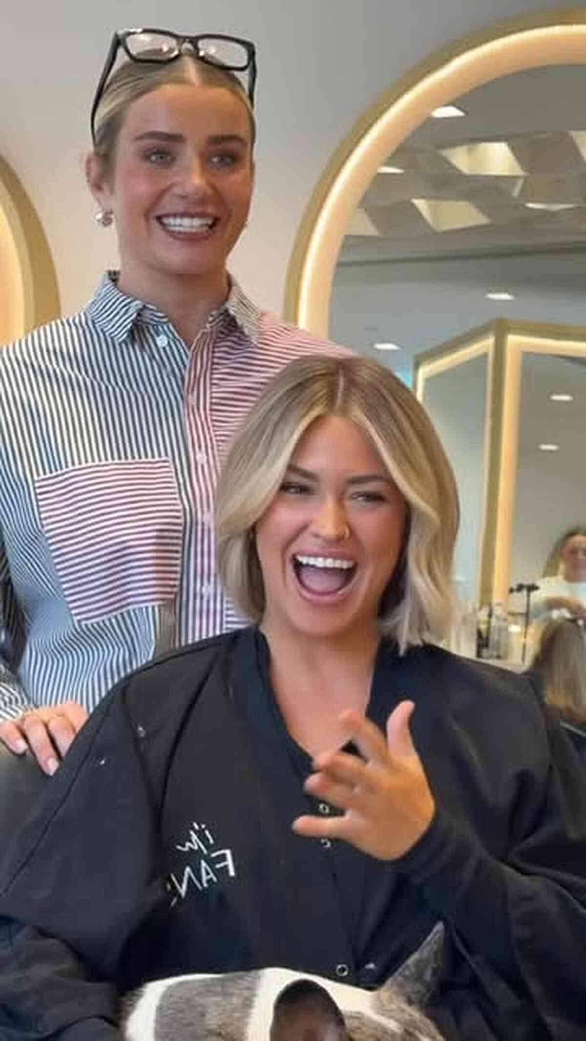 Soft Blonde Layered Bob with Face Framing
