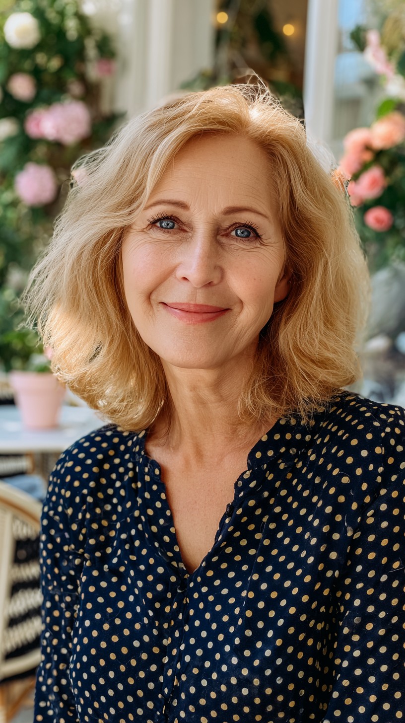 Soft Shoulder-Grazing Lob with Feathered Ends and Root Warmth