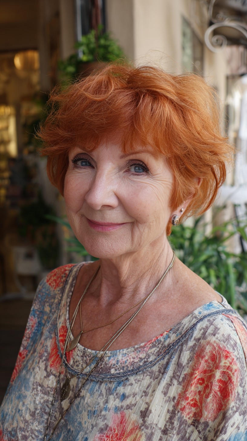 Textured Copper Pixie-Bob with Feathered Crown