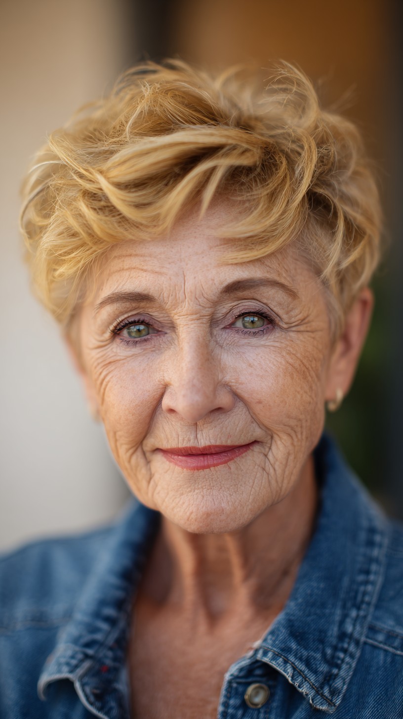 Short Sculpted Choppy Pixie with Airy Front Sweep