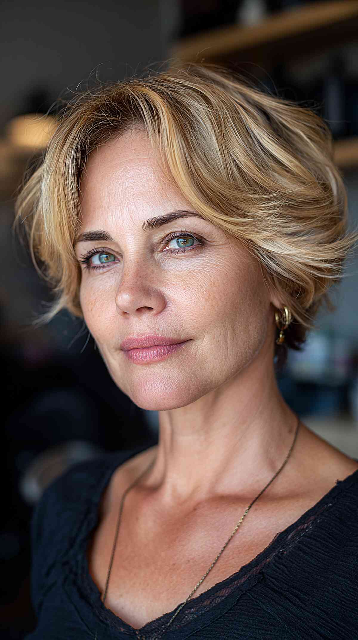 Effortless Shaggy Bob with Textured Layers