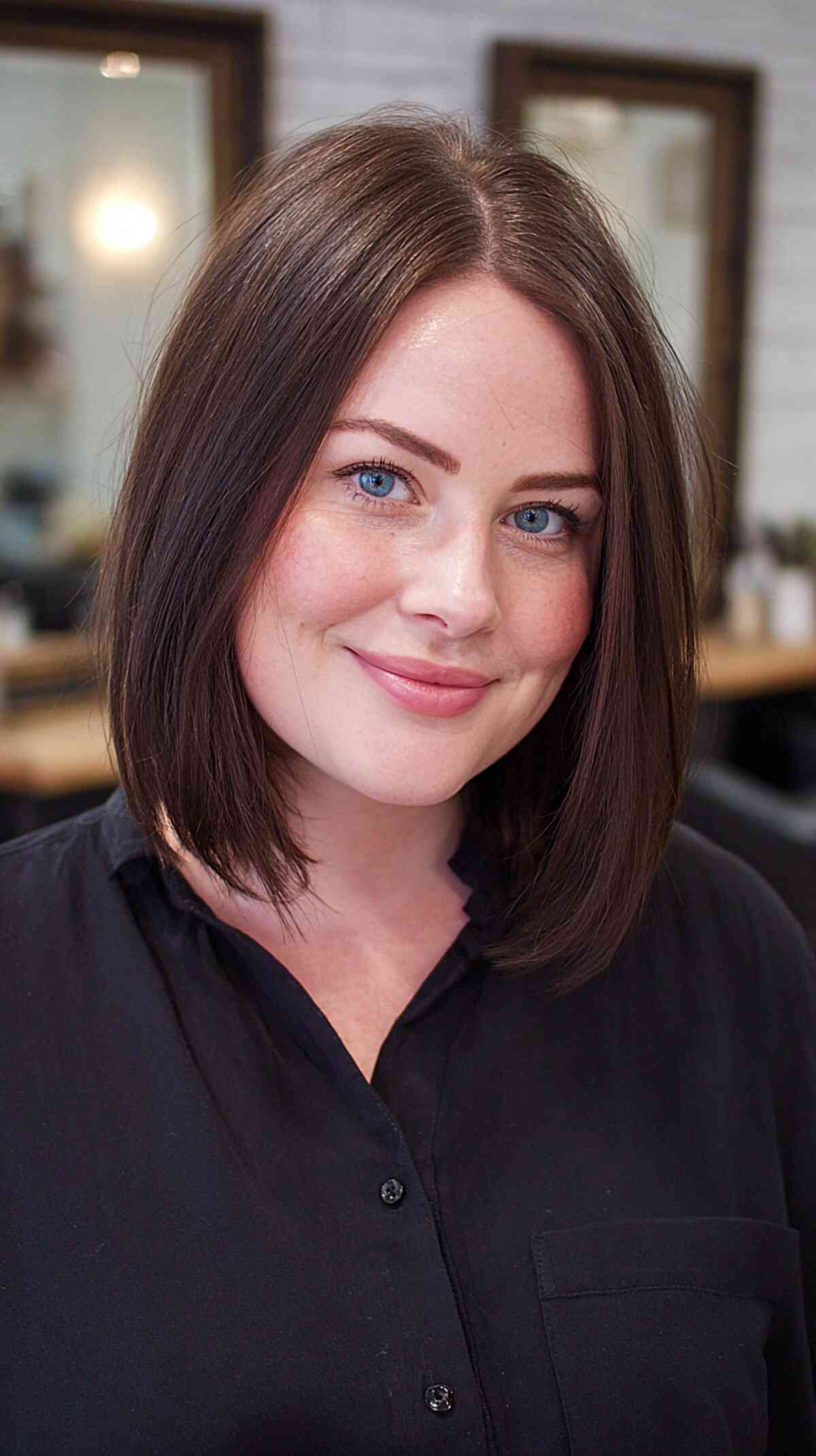 Classic Long Bob with Subtle Textured Ends