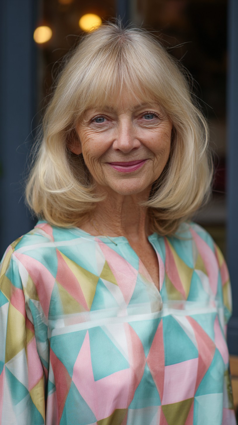 Mid-Lob with Subtle Curtain Fringe and Rounded Ends