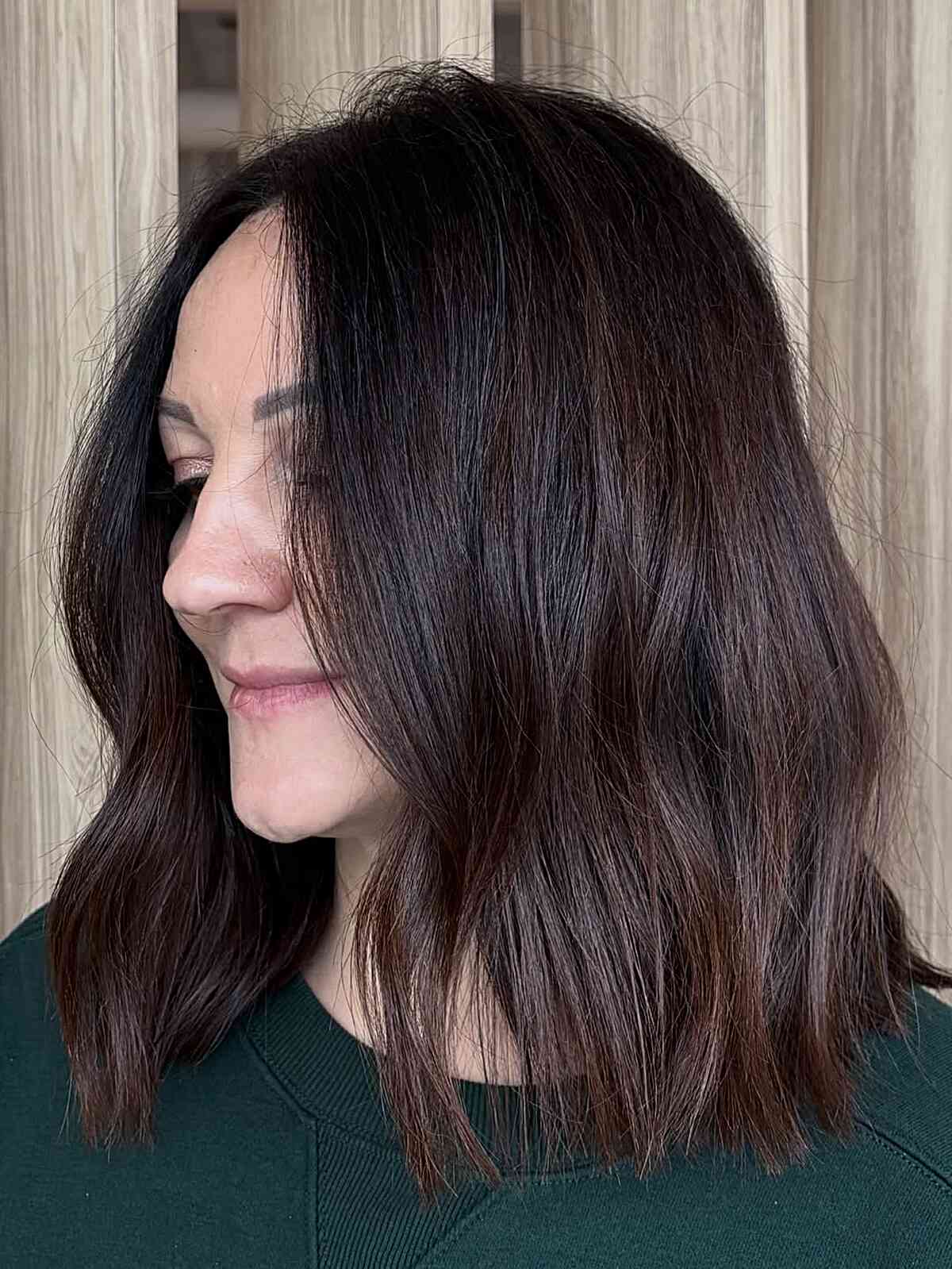 Modern Medium Blunt Cut with Subtle Texture