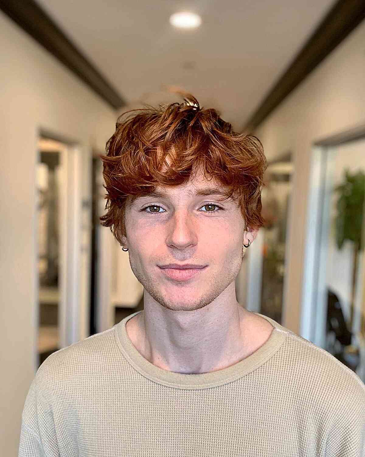 Ginger Wings Haircut with Textured Fringe for Boys