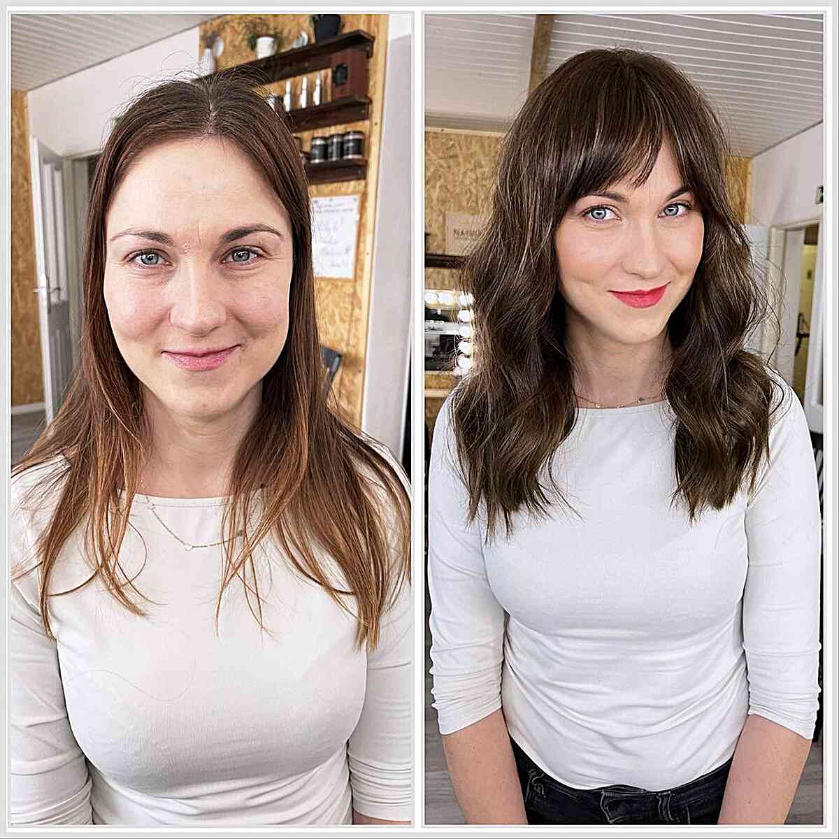 Glamorous blowout for ladies with thinning hair