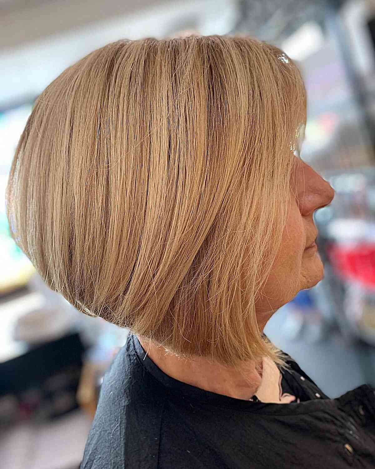 Golden Blonde and Stacked Bob with Inversion