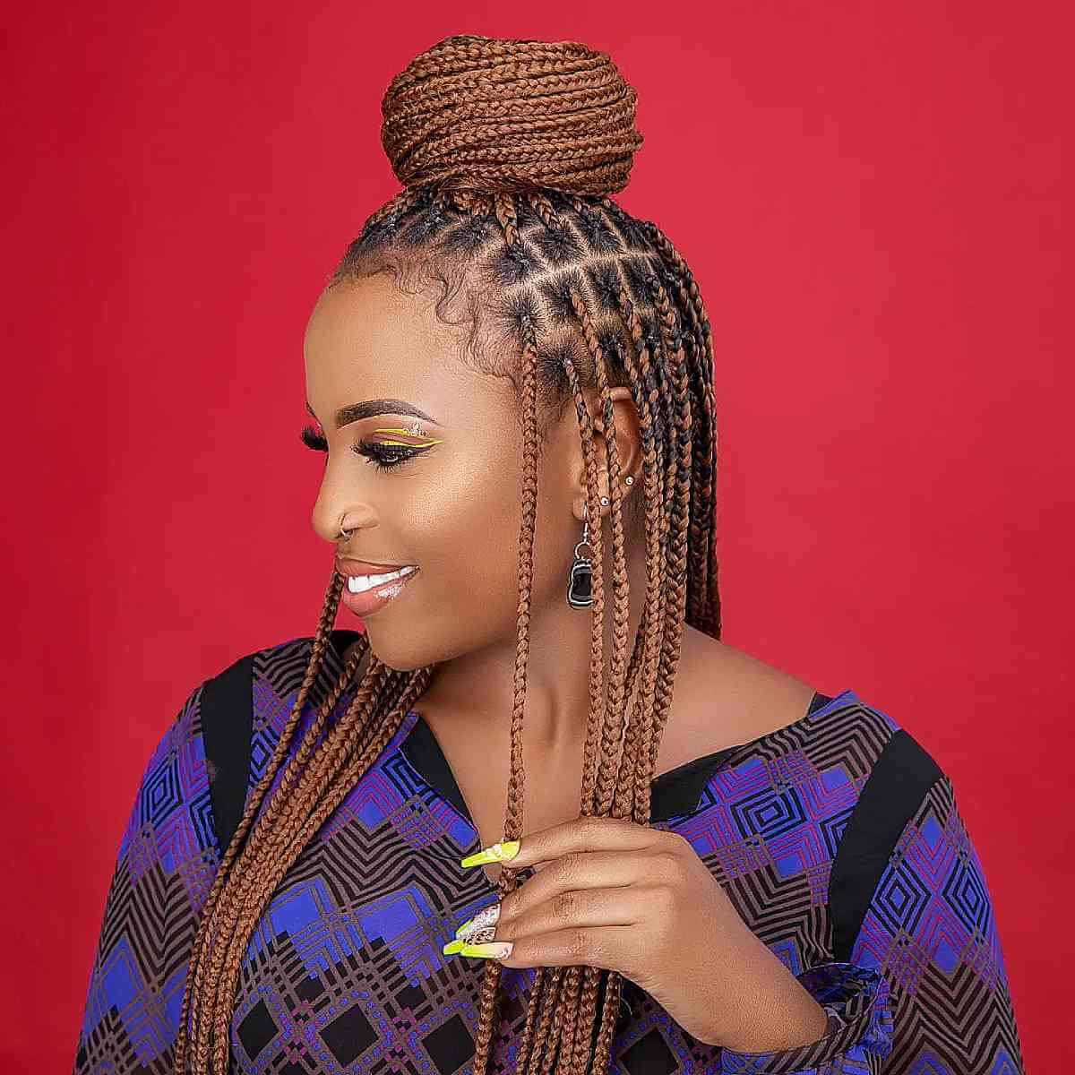 51 Goddess Braids Hairstyles for Black Women - StayGlam