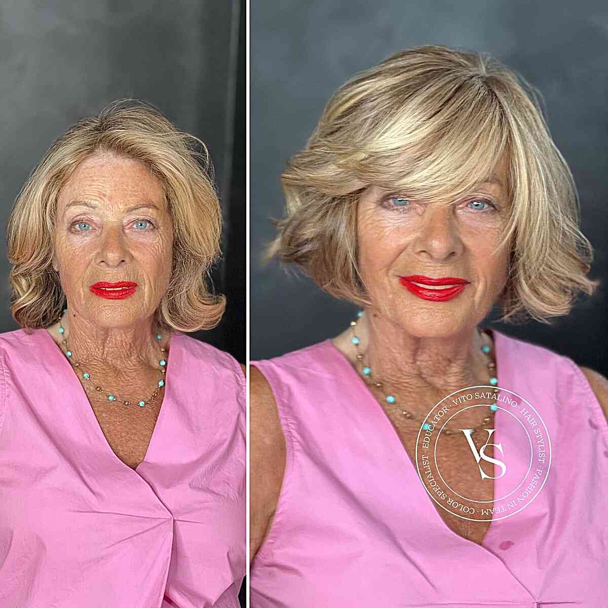 Gorgeous Bob for the Mother of the Groom Over 70