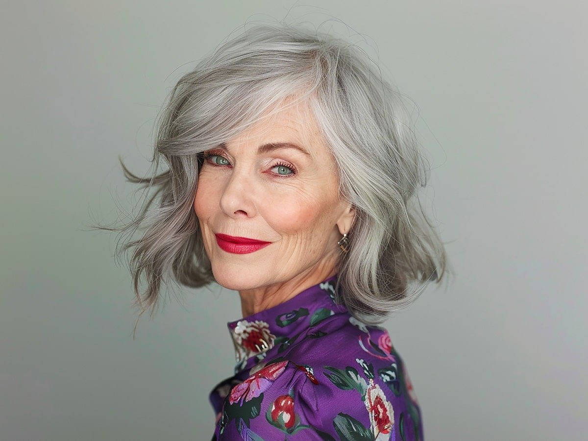 Gorgeous bob hairstyles for women over 70 with fine hair