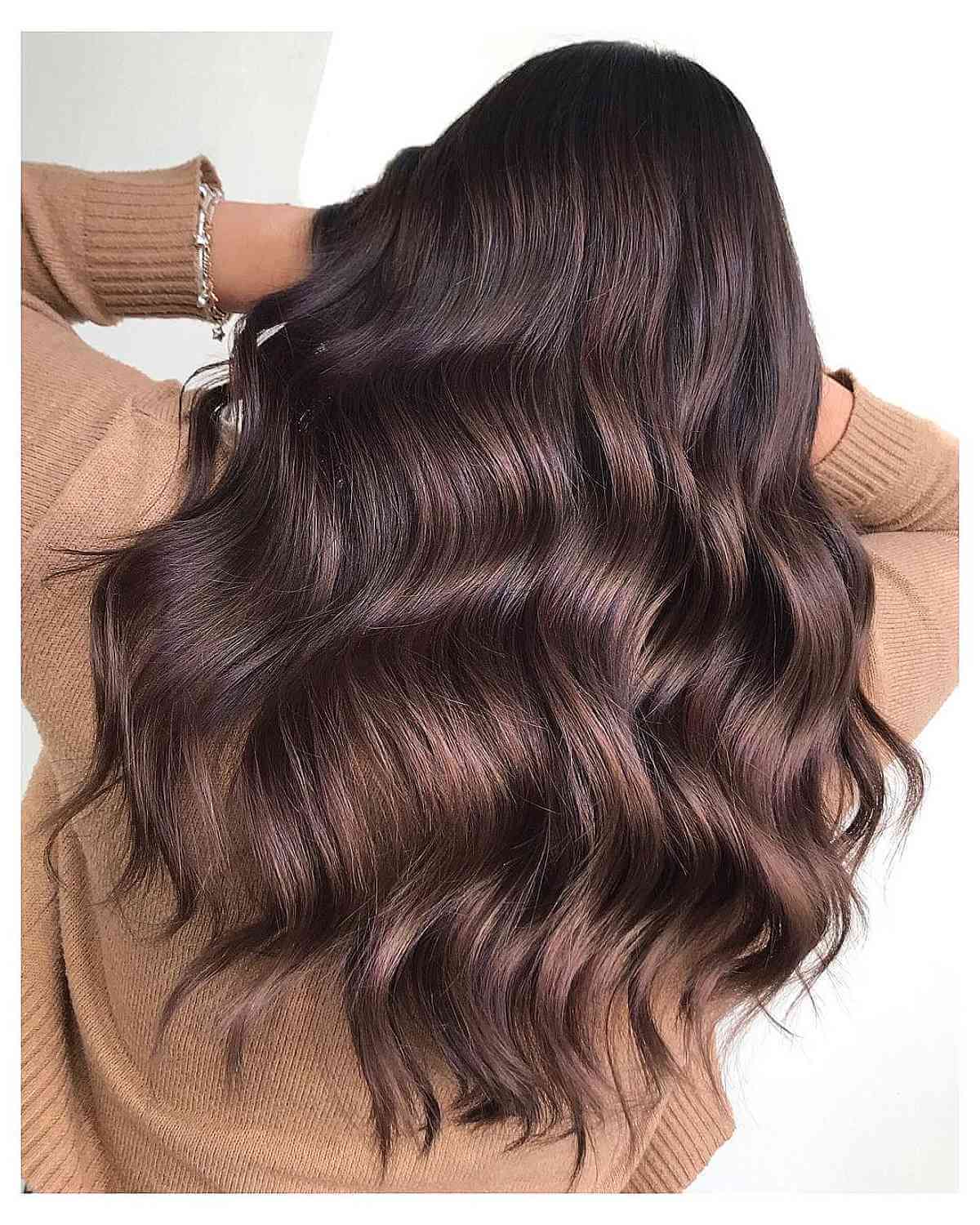 Gorgeous Brown Balayage with Waves